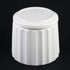 3-Piece White Ceramic Planter Pot Set with Fluted Design & Saucers