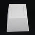 3-Piece White Plastic Square Planter Pot Set – Modern Tapered Design