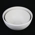 2-Piece White Plastic Planter Bowls – Modern Minimalist Design