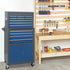 13-Drawer Tool Chest with Double Door and Wheels, Large Detachable Tool Box with Sliding Drawers, Mechanic Toolbox Storage Cabinets, Metal Tool Cart for Garage Workshop (Blue＆Grey)
