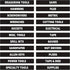 220 Pcs Sticker Tool Box Labels – Pre-Printed Tool Chest Drawer Organizer Markers, Black & White High Contrast Identification Tags for Mechanics, Garage Storage & Rolling Cabinets (10 Sheets)