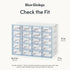 Blue Ginkgo Small 20-Drawer Cabinet – Stackable Clear Organizer for Hardware, Beads, Plastic Bricks, Office, and Craft Storage (Made in Korea, Blue)