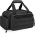 12-Inch Tool Bag with Anti-friction Bottom, Hand Tool Storage Organizer Bag for Men, Tactical Range Bag, Multi-purpose Work Tote for Repairman, Electrician, Carpenters, Handyman, Black