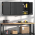 Coolsun Garage Wall Cabinet, 26" H Metal Wall Cabinet with Lockable Doors and Adjustable Shelf, Wall Mounted Metal Storage Cabinets for Garage Assembly Required (26" H Black)