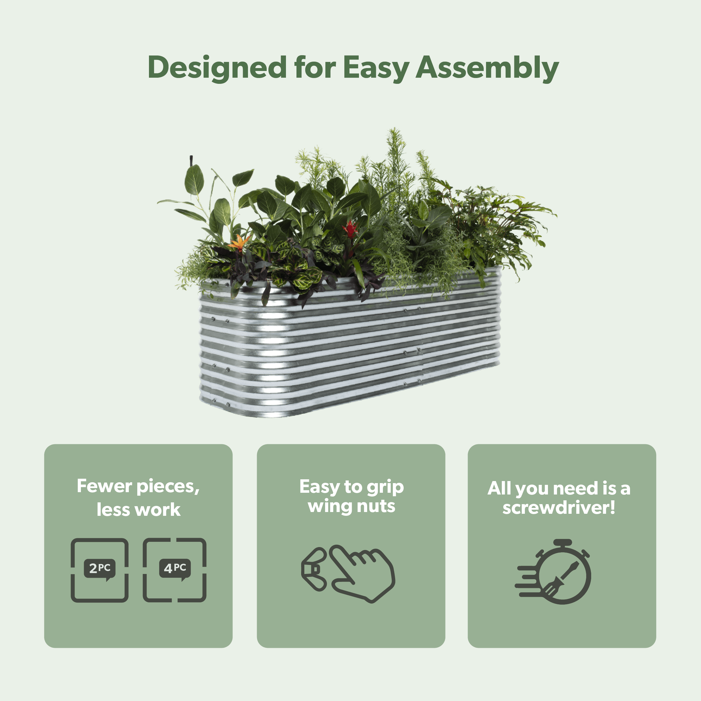 Harvest — 22" High — Raised Garden Bed