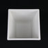 3-Piece White Plastic Square Planter Pot Set – Modern Tapered Design